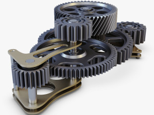 gear mechanism v 3 3D Model