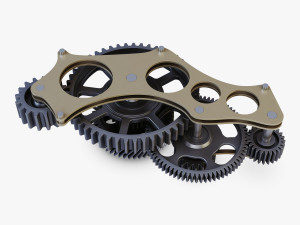 gear mechanism v 3 3D Model