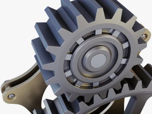 gear mechanism v 3 3D Model