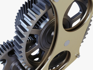 gear mechanism v 3 3D Model