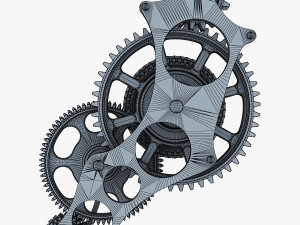 gear mechanism v 3 3D Model