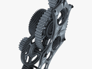 gear mechanism v 3 3D Model