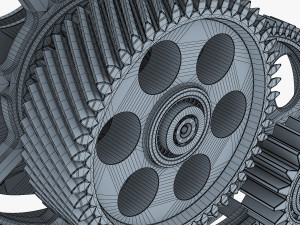 gear mechanism v 3 3D Model