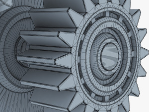 gear mechanism v 3 3D Model