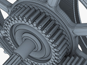 gear mechanism v 3 3D Model