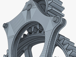 gear mechanism v 3 3D Model