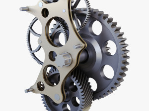 gear mechanism v 4 3D Модель