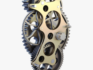 gear mechanism v 4 3D Модель