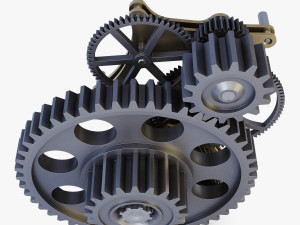 gear mechanism v 4 3D Модель