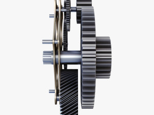 gear mechanism v 4 3D Модель