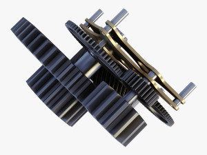 gear mechanism v 4 3D Модель