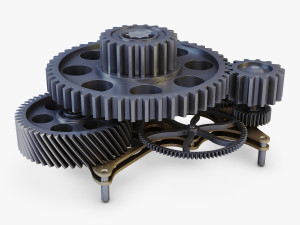 gear mechanism v 4 3D Модель