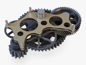 gear mechanism v 4 3D Model