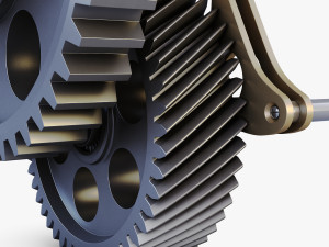 gear mechanism v 4 3D Модель