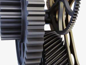 gear mechanism v 4 3D Модель