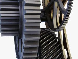 gear mechanism v 4 3D Model