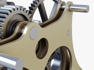 gear mechanism v 4 3D Модель