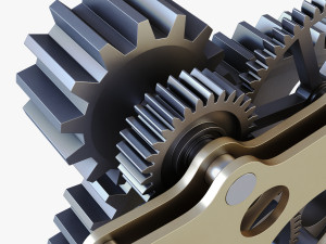 gear mechanism v 4 3D Модель