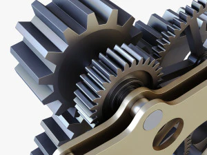 gear mechanism v 4 3D Model