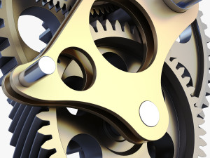 gear mechanism v 4 3D Модель