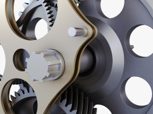 gear mechanism v 4 3D Модель
