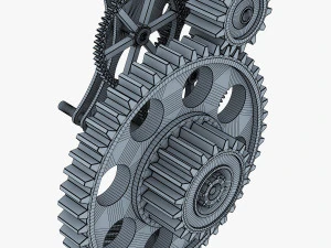 gear mechanism v 4 3D Model