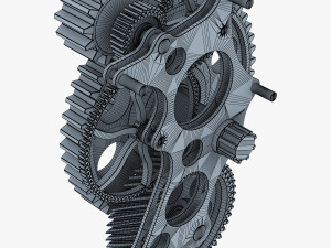 gear mechanism v 4 3D Модель