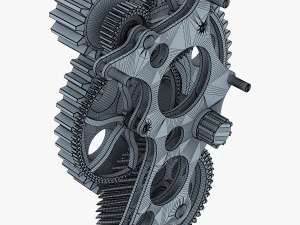 gear mechanism v 4 3D Model