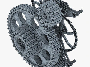 gear mechanism v 4 3D Model