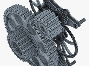 gear mechanism v 4 3D Model