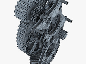 gear mechanism v 4 3D Модель