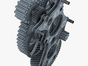 gear mechanism v 4 3D Model