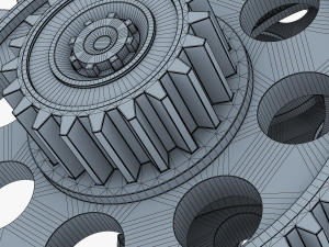 gear mechanism v 4 3D Модель