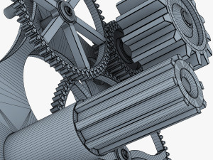 gear mechanism v 4 3D Модель