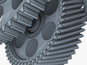 gear mechanism v 4 3D Модель