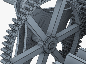 gear mechanism v 4 3D Модель