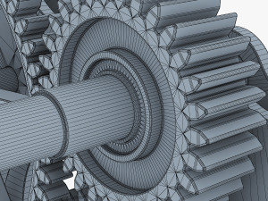 gear mechanism v 4 3D Модель