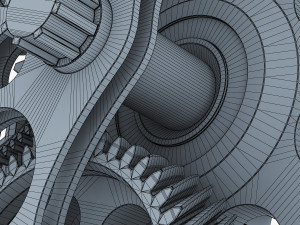 gear mechanism v 4 3D Модель