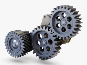 gear mechanism v 5 3D Model