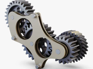 gear mechanism v 5 3D Model