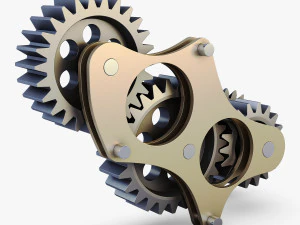 gear mechanism v 5 3D Model