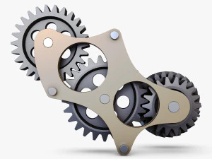gear mechanism v 5 3D Model