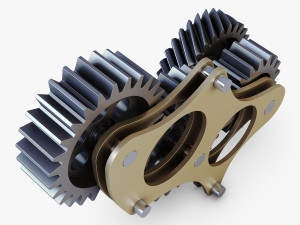 gear mechanism v 5 3D Модель