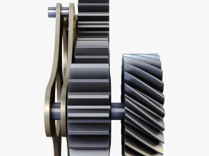 gear mechanism v 5 3D Model