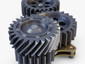 gear mechanism v 5 3D Модель