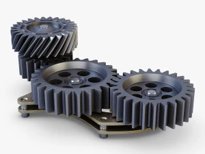 gear mechanism v 5 3D Model