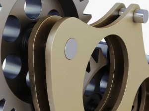 gear mechanism v 5 3D Model