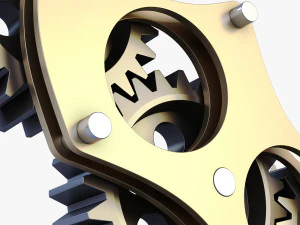 gear mechanism v 5 3D Model