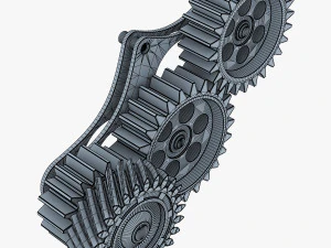 gear mechanism v 5 3D Model