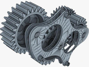 gear mechanism v 5 3D Model